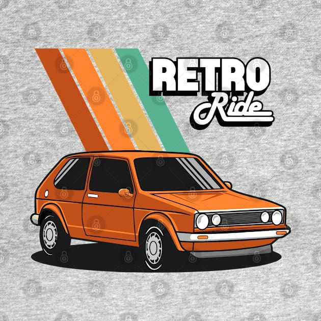 Retro Ride Hatchback by funkymonkeytees